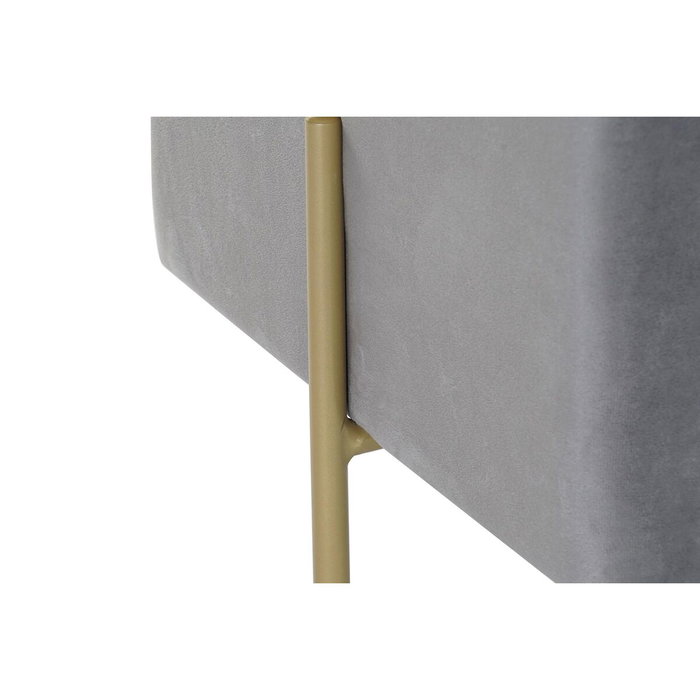 DKD Home Decor Reposapiés Scandi Gris Dorado