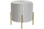 DKD Home Decor Set de 2 Descalzadoras de Terciopelo Gris