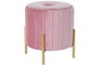 DKD Home Decor Set de 2 Descalzadoras Rosa Terciopelo