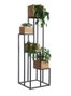 DKD Home Decor Macetero Mango y Metal Marrón 40x40x120