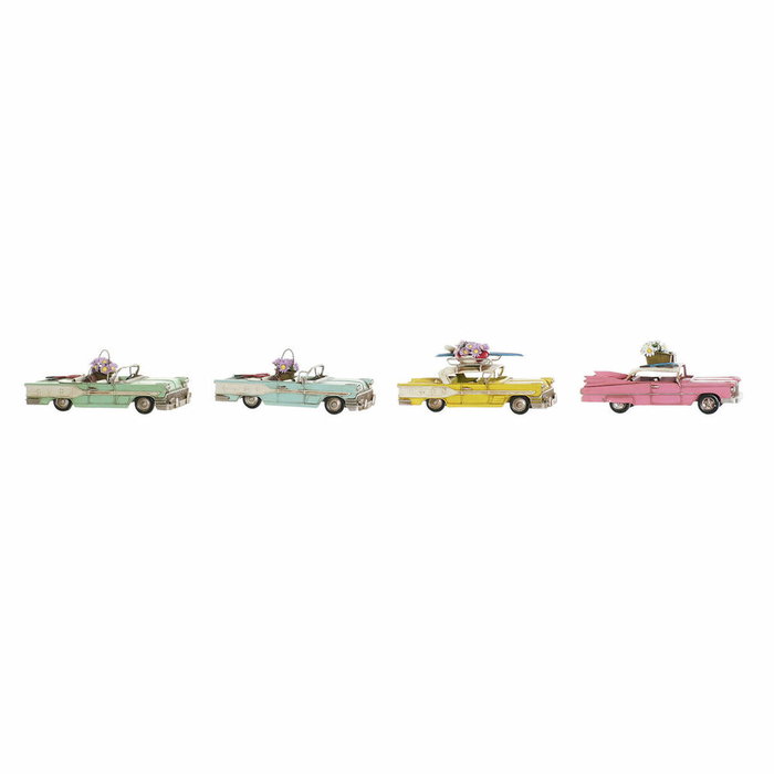 DKD Home Decor Vehículo de Decoración Metal Surtido de 4 Colores
