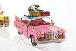 DKD Home Decor Vehículo Decoración Vintage Azul Verde Menta 10.5 x 9.5 x 25.8 cm (4 Unidades)