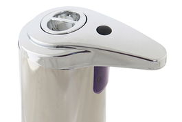 DKD Home Decor Dispensador Plateado Negro ABS Automático 7.5 x 19 x 11.1 cm