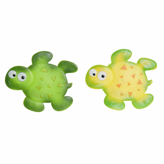 DKD Home Decor Antideslizantes Tortuga PVC Verde Amarillo 1x10x11.5 cm Set de 6 DKD Home Decor Antideslizantes Tortuga PVC Verde Amarillo 1x10x11.5 cm Set de 6