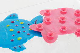 DKD Home Decor Antideslizantes PVC Azul Rosa Set de 6 Piezas (2 Unidades) 1 x 10.5 x 13 cm