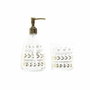 DKD Home Decor Set de Baño ALDEA 21 con Detalles de Hojas en Dorado