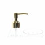 DKD Home Decor Set de Baño ALDEA 21 con Detalles de Hojas en Dorado