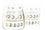 DKD Home Decor Baño Glam Set de 2 Piezas Dorado Cristal y ABS 9x18x9 cm Colección Aldea 21