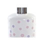 DKD Home Decor Set de 2 Dosificadores DOTS Topos Blanco, Fucsia, Lila y Plateado