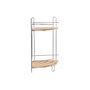 DKD Home Decor Estantería de Pared para Ducha de Bambú 19,5x19,5x36,5 cm