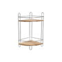DKD Home Decor Estantería de Pared para Ducha de Bambú 19,5x19,5x36,5 cm