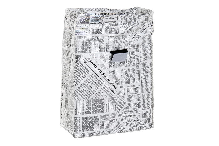 DKD Home Decor Bolsa Térmica Loft Blanco Negro 10 x 28 x 20 cm