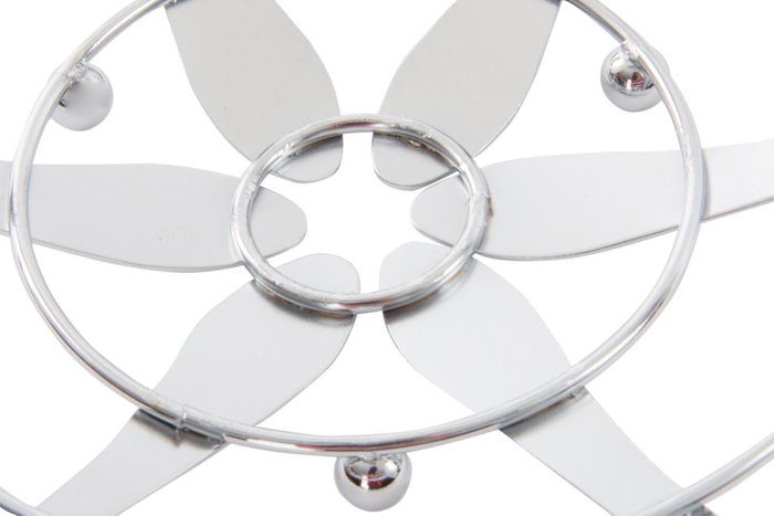 DKD Home Decor Frutero Basicos Plateado Metal Cromado 8.5 x 26 cm