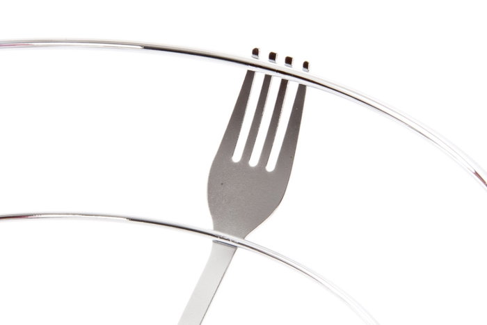 DKD Home Decor Frutero de Metal Cromado Plateado 26x8,5 cm de la Colección Cubiertos 21