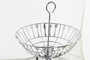 DKD Home Decor Frutero de Metal Cromado Plateado de 2 Niveles con Colección Cubiertos 21