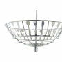DKD Home Decor Frutero de Metal Cromado Plateado de 2 Niveles con Colección Cubiertos 21