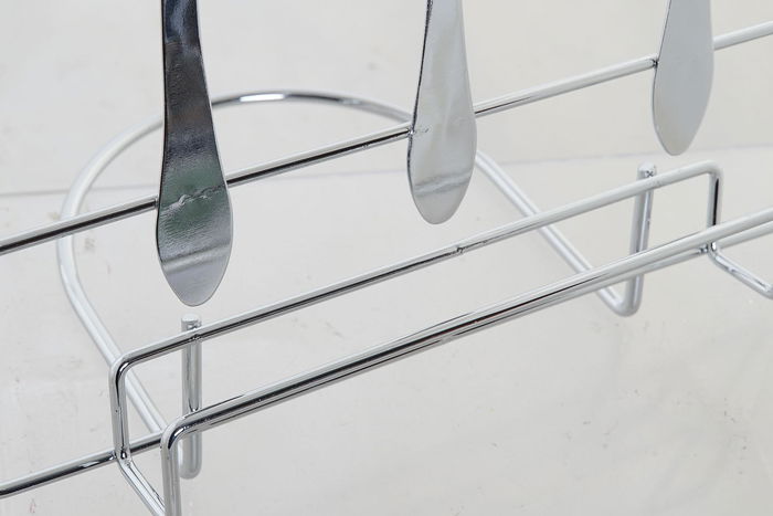 DKD Home Decor Atril Metal Cromado Plateado 15 x 22 x 23 cm