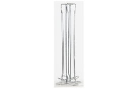DKD Home Decor Dispensador de Metal Plateado para 40 Cápsulas Nespresso