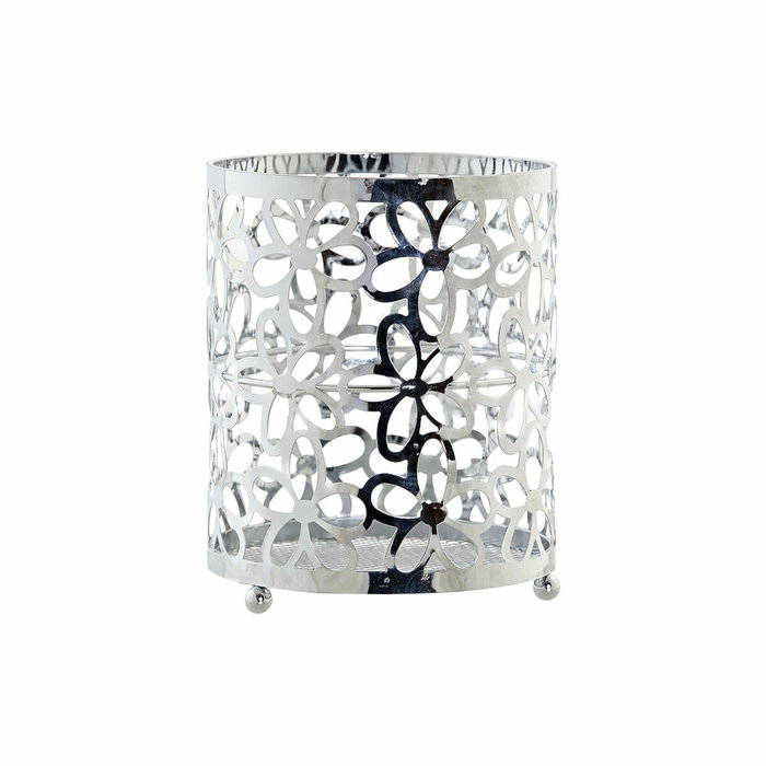 DKD Home Decor Cubertero Metal Cromado Margaritas