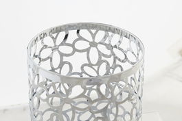 DKD Home Decor Cubertero Basicos Margaritas Plateado Metal Cromado 12 x 12 x 15 cm