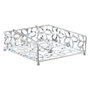 DKD Home Decor Servilletero Metal Margaritas Cromado