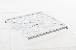 DKD Home Decor Salvamantel de Metal Margaritas Cromado Plateado