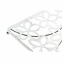 DKD Home Decor Salvamantel de Metal Margaritas Cromado Plateado