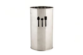 DKD Home Decor Cubertero Plateado Inox 10 x 10 x 18 cm