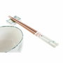 DKD Home Decor Set de Sushi 6 Piezas de Porcelana y Madera Verde