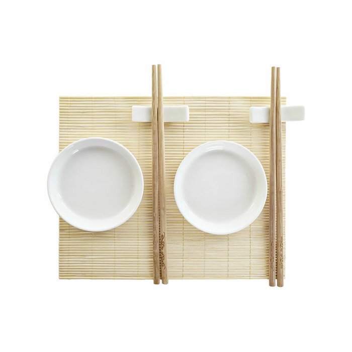 DKD Home Decor Sushi Set 7 Bambú Gres Natural