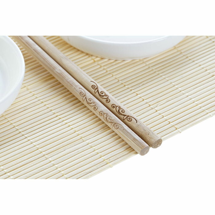 DKD Home Decor Sushi Set 7 Bambú Gres Natural