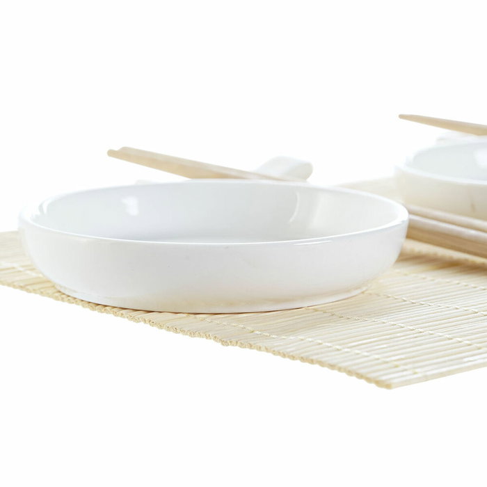 DKD Home Decor Sushi Set 7 Bambú Gres Natural