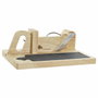 Cortador DKD Home Decor Embutido Madera de caucho Acero Inoxidable Pizarra 26 x 20 x 10 cm