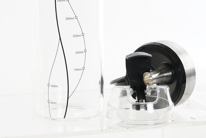 DKD Home Decor Aceitera Vinagrera Transparente Negro Borosilicato Inox 7 x 22 x 10.5 cm DKD Home Decor Aceitera Vinagrera Transparente Negro Borosilicato Inox 7 x 22 x 10.5 cm