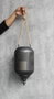 DKD Home Decor Portavelas Metal Cuerda 22x22x43 Negro y Marrón