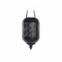 DKD Home Decor Portavelas Metal Cuerda 22x22x43 Negro y Marrón
