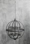 DKD Home Decor Portavelas de Metal y Cristal Negro 60x60x73 cm