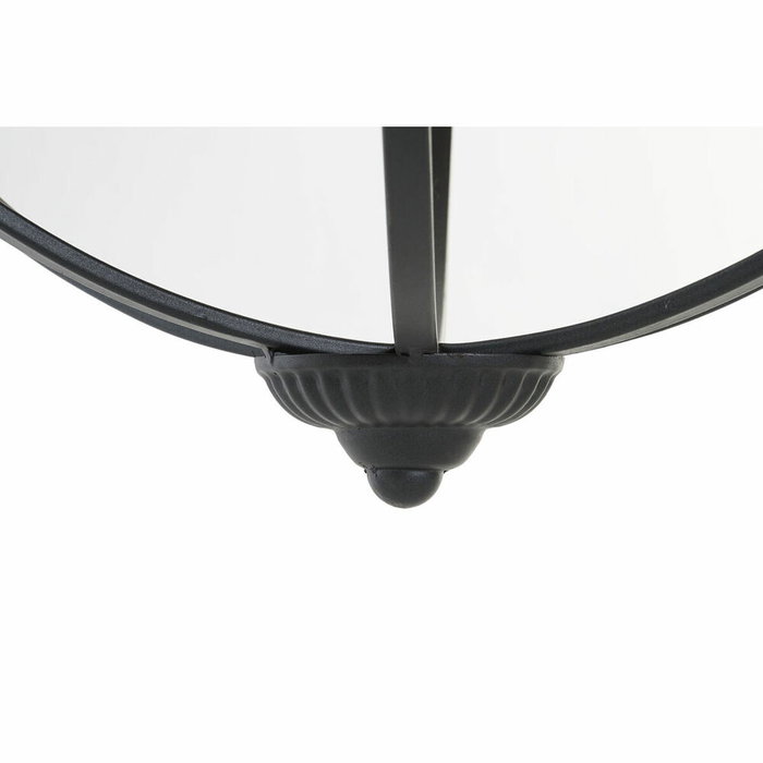 DKD Home Decor Portavelas de Metal y Cristal Negro 60x60x73 cm