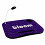 DKD Home Decor Bandeja LED PVC Flores Lila 48x38x7 cm