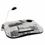 DKD Home Decor Bandeja LED PVC Aviación Blanco 48x38x7 cm