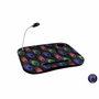 DKD Home Decor Bandeja LED Plumas Pavo Real Negro