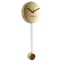 DKD Home Decor Reloj de Pared de Hierro con Péndulo Dorado