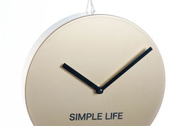 DKD Home Decor Reloj de Pared Glam Dorado Hierro con Péndulo 5.5 x 60 x 22 cm