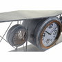 DKD Home Decor Reloj de Pared Avión Gris Oscuro