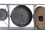 DKD Home Decor Reloj de Pared Avión Gris Oscuro