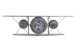 DKD Home Decor Reloj de Pared Gris Oscuro 21 x 33.5 x 120 cm