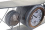 DKD Home Decor Reloj de Pared Avión Gris Oscuro