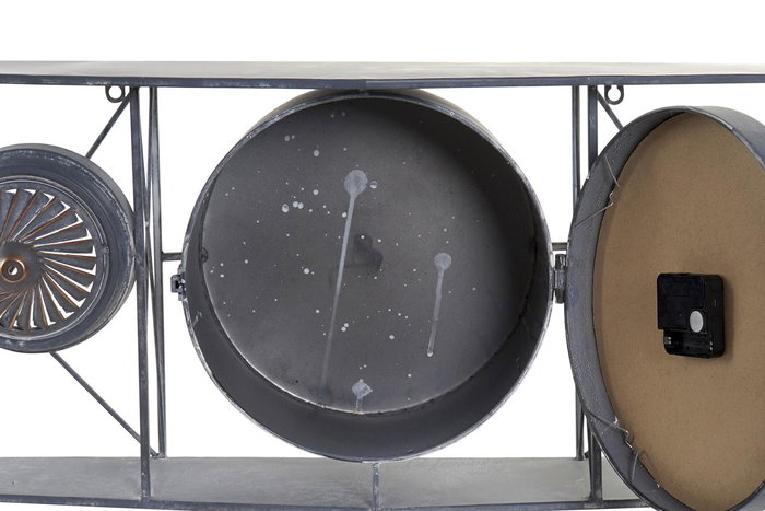 DKD Home Decor Reloj de Pared Gris Oscuro 21 x 33.5 x 120 cm