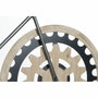 DKD Home Decor Reloj de Pared Bicicleta Negro y Natural