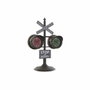 DKD Home Decor Reloj de Sobremesa Semáforo en Hierro y Cristal Negro